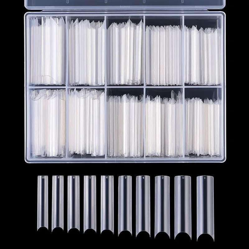 XXL Square Press-On False Nail Tips - 120/200/240pcs