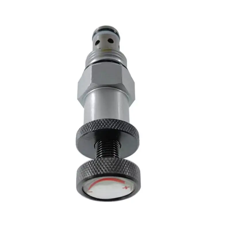 【크리스마스】V2068 유압식 수동 조절식 압력 안전 밸브 1/4 나사 삽입형 릴리프 밸브 압력 해제 밸브