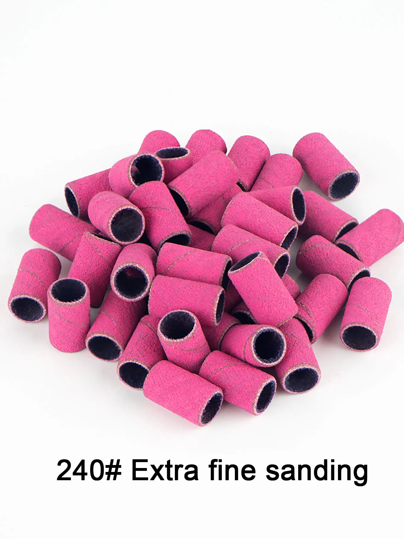210Pcs/Box Sanding Bands With 2Pcs Shaft Set Foot Care Polishing Nail Gel Polish Remover Tools Milling Cutter Nail Dril Bits