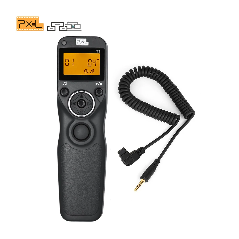 Pixel t3 Controle Remoto Obturador Liberação Cabo para Canon Nikon Sony Vídeo Shooting Fotografia Acessórios - Image 3