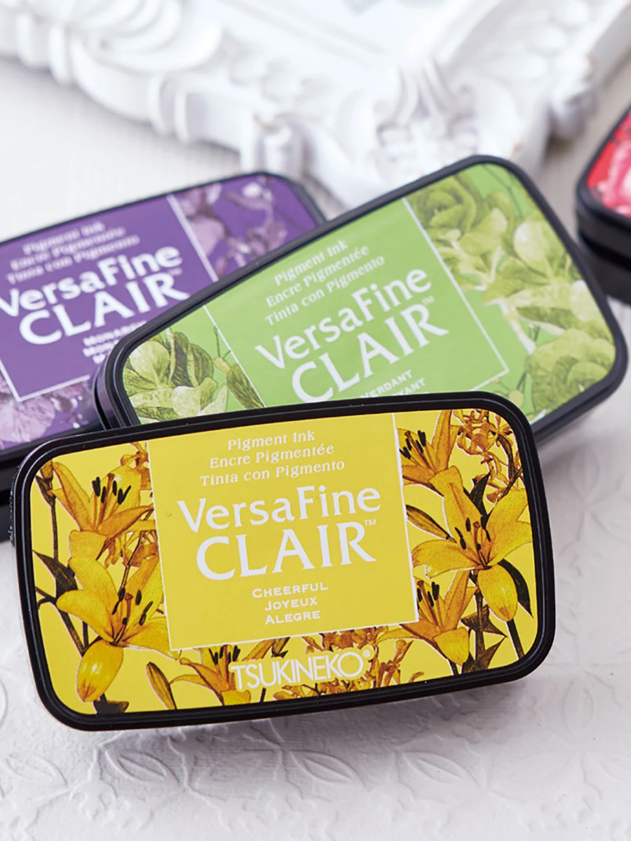 Tsukineko Stazon Solvent Ink Pad,Opalite Interference Ink,VersaMagic & Brillance