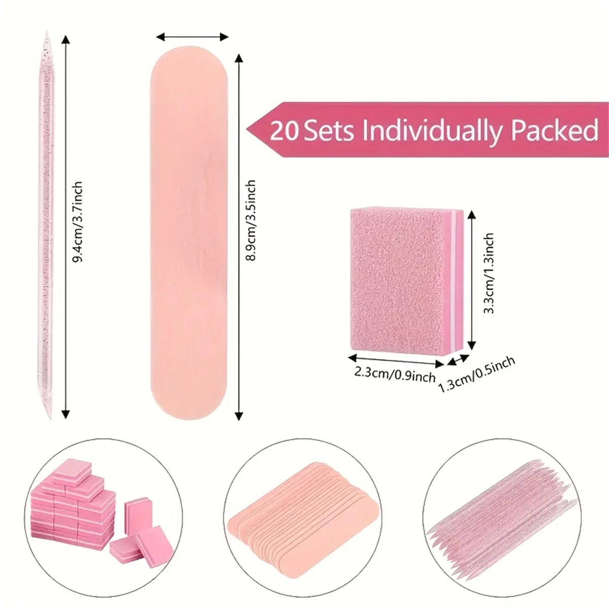 30-Piece Nail Care Kit: Essential Files, Buffers & Sticks for Manicures & Jewelry Polishing