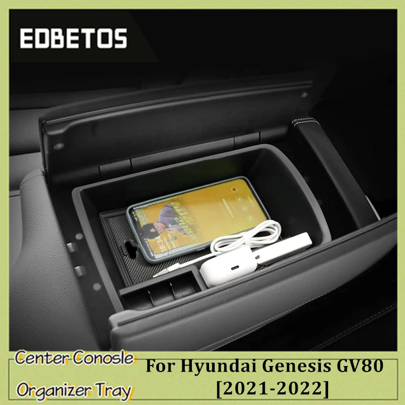 

Console Organizer Genesis GV80 2021 2022 2023 Armrest Box Glove Secondary Storage Box For Hyundai Genesis GV80 Accessories