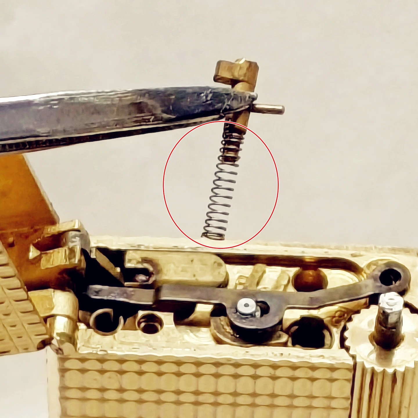 Fit For Dupont Ligne 1 L1 Lighter Flint Warehouse Pushing Plate's Metal Spring DIY Repair Accessory Replacement Inner Part 6