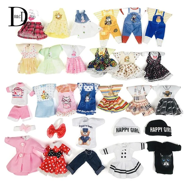 Pano de costura diy tecido rendas brinquedos roupas boneca do bebê roupas  para 16cm/31cm boneca saia rendas brinquedos roupas boneca acessórios -  AliExpress