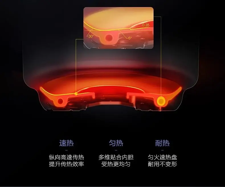 Midea Electric Pressure Cooker Household Multi-function Pressure Cooker 4.8L Automatic Intelligent Electric Cooker