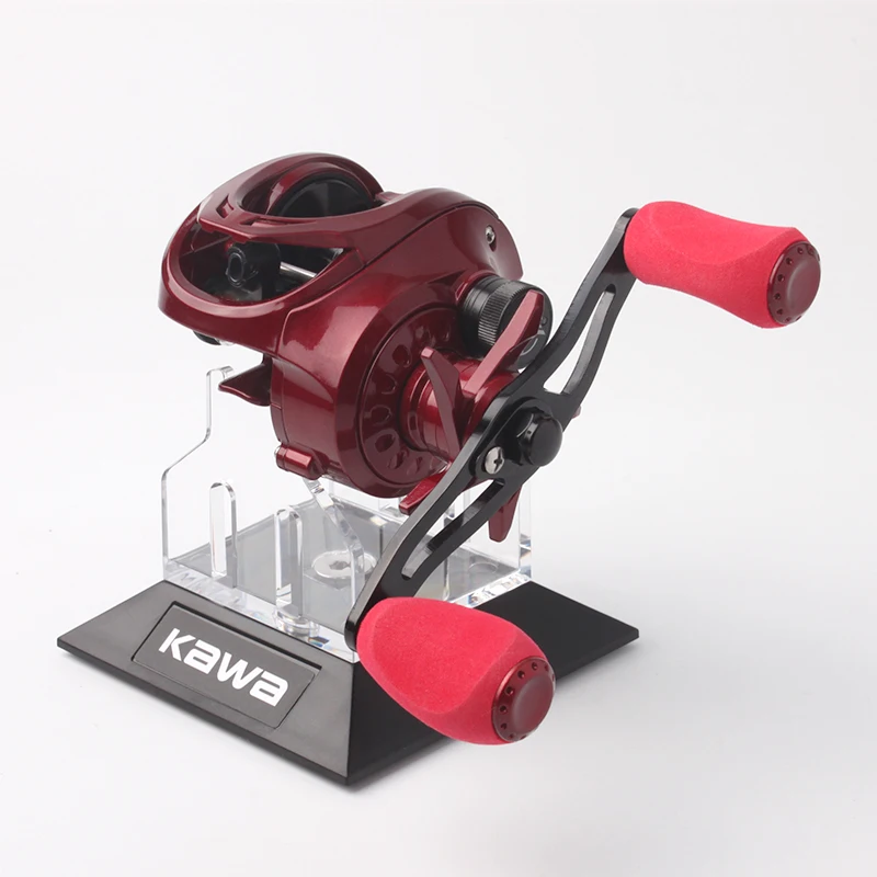 Kawa New Fishing Reel Stand Shelf Display For Spinning / Casting Wheel Size 9x9x7.7cm Reel Accessory PMMA Materails Plastic Seat