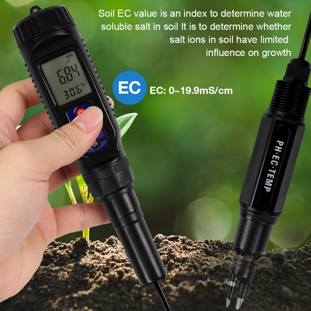 Smart Pen Type 3 in 1 Water Quality Tester PH Temp EC Meter