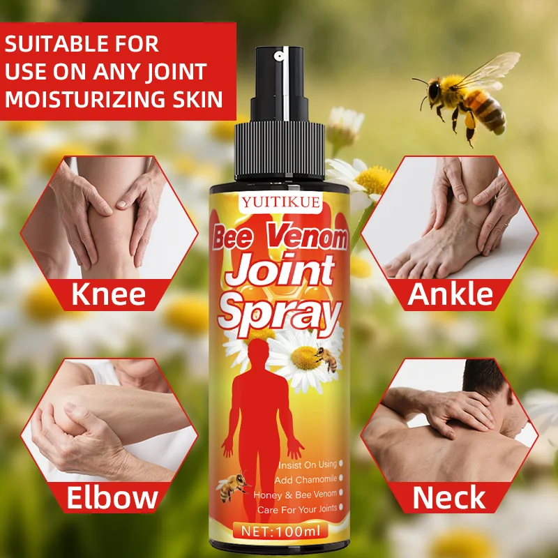 YUITIKUE Bee Venom Joint Spray - Consistently use it with added chamomile, honey, and bee venom to care for your joints