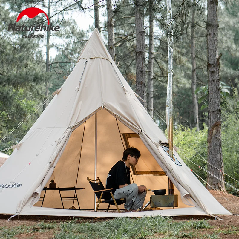 Naturehike コットンピラミッドラージテント ブライトン12.3」　中古 Naturehike コットンピラミッドラージテント ブライトン12.3