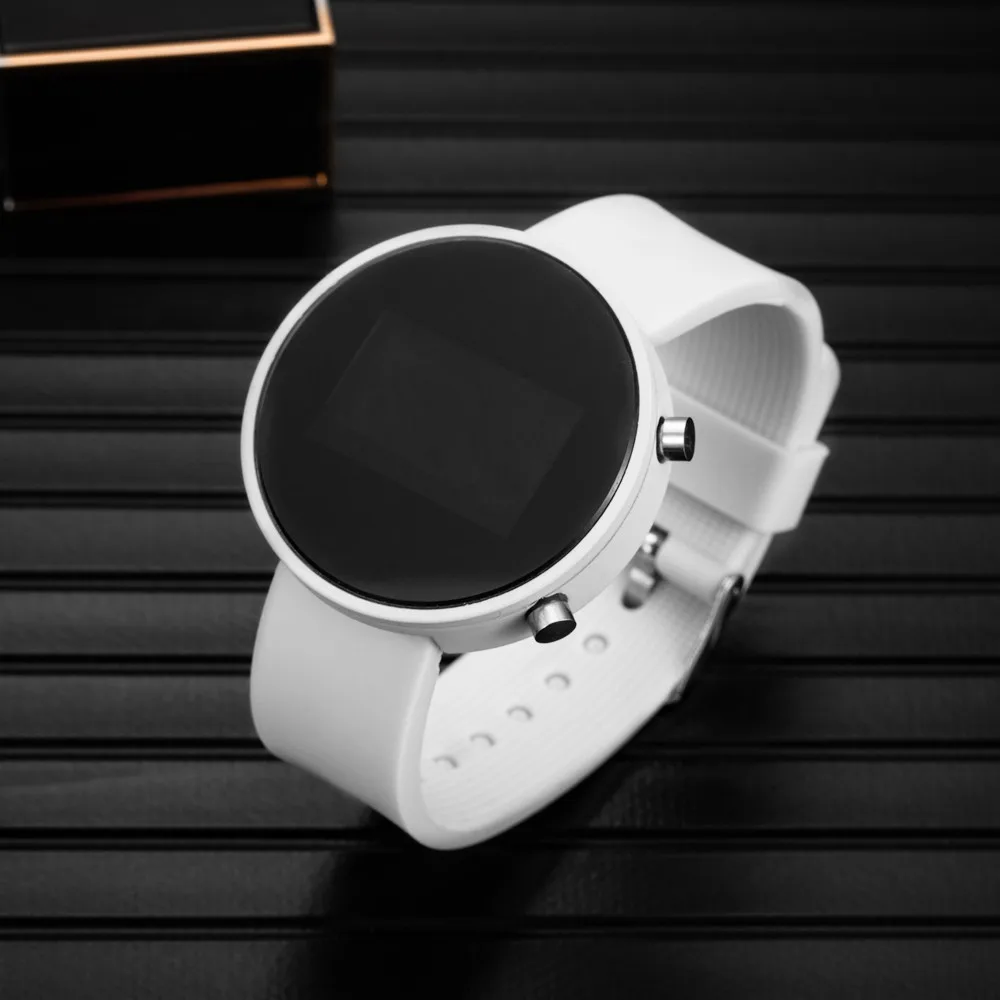Women's Fashion LED Digital Sport Watch - Simple Round Dial, Casual Style Electronic Timepiece