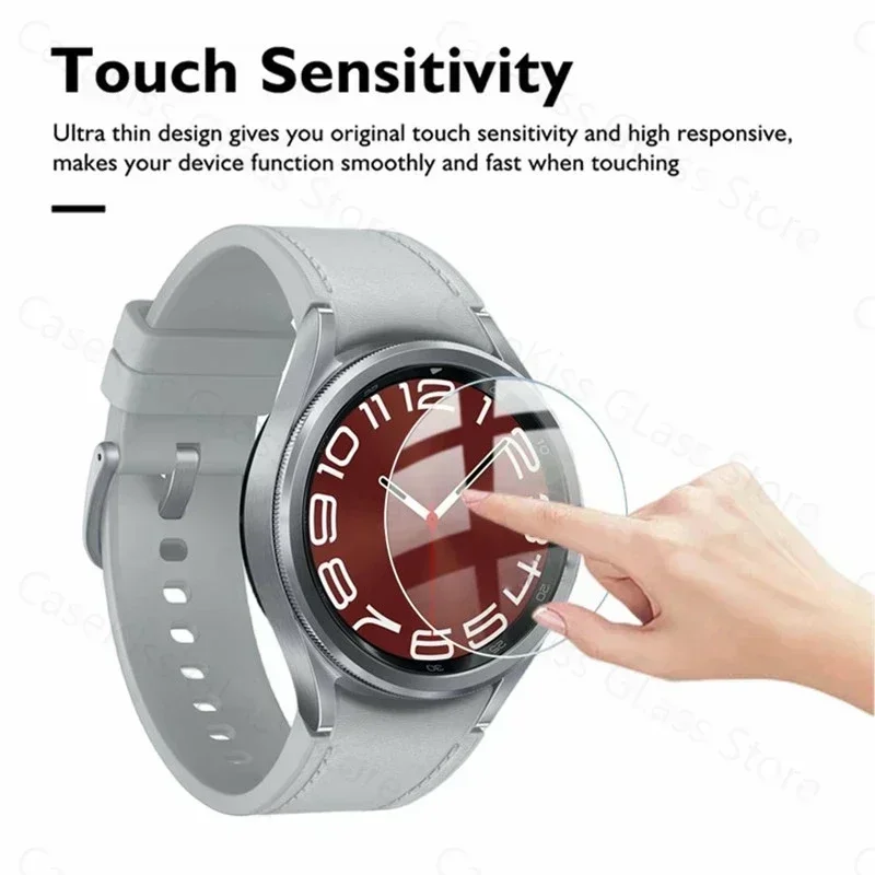 Watch Screen Protector 9H Tempered Glass For Samsung Galaxy Watch 4 5 6 7 40/44mm Classic 42/46mm Watch 3 41/45mm Anti Scrach Film HD Screen Protectors