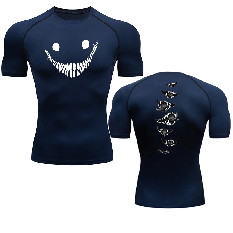 Short Sleeve T Shirt Sport T Shirt Running T Shirt Running T Shirts Compression T Shirt Running T Shirt Men Short Sleeve Compression Shirt Summer Quick Dry Top Black Bodybuilding Muscle Workout Breathable Gym