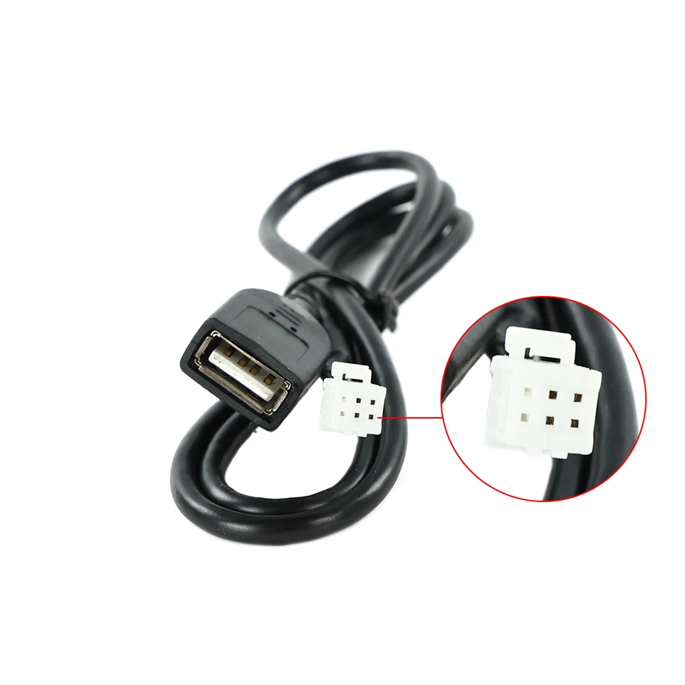 Universal Android Radio USB Cable Adapter with 4 & 6 PIN Wiring Harness Accessories