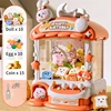 Children Cartoon Rabbit Mini Claw Machine Toy Automatic Coin Operated Play Game Doll Machines Girls Birthday Gifts Toys for Kids 6
