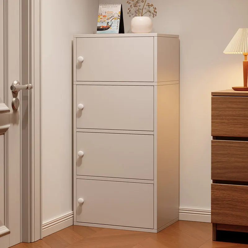 Armoire de rangement simple et moderne avec serrure pour chambre à coucher, salon, mur ou coin de balcon, petite étagère, mobilier de maison