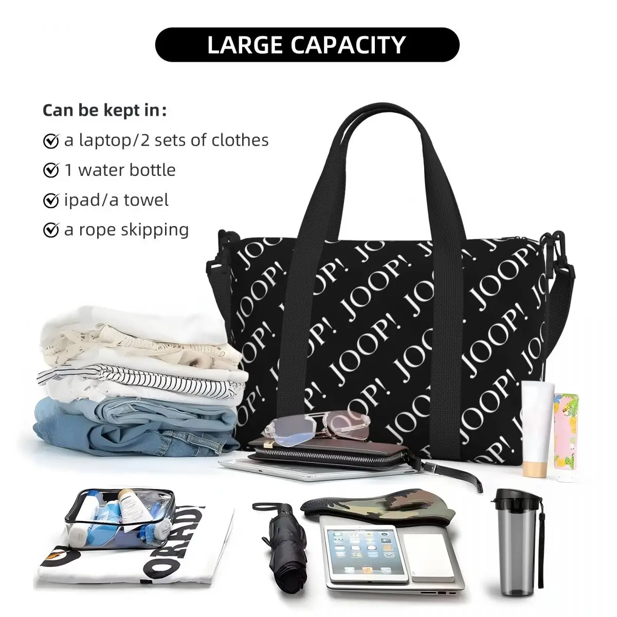 Canvas tote bag Funny Printed Joops s Tote Bag Women Large Capacity Hot Beach Gym Shoulder Travel Bag