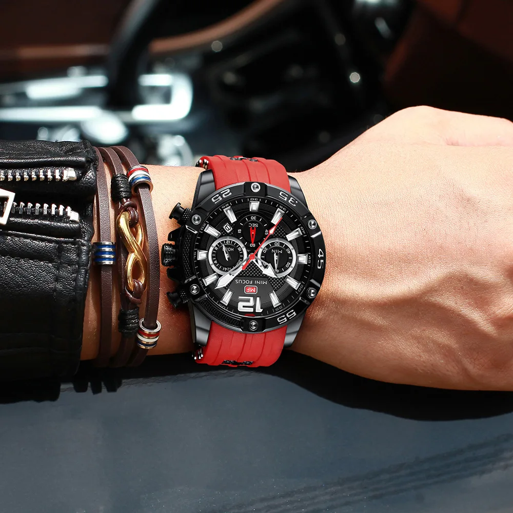 Luxury Top Brand Watch For Men Chronograph Sport Watches Casual Waterproof Quartz Wristwatch Multifunctional Luminous Male Clock