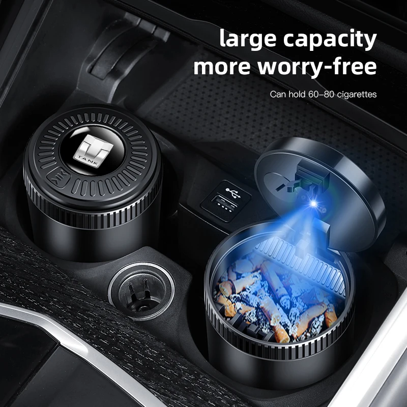 차량용 실내 재떨이 LED 조명 휴대용 담배꽁초통 그레이트 월 TANK 300 500 700 400 WEY VV5 VV6 VV7 07 용