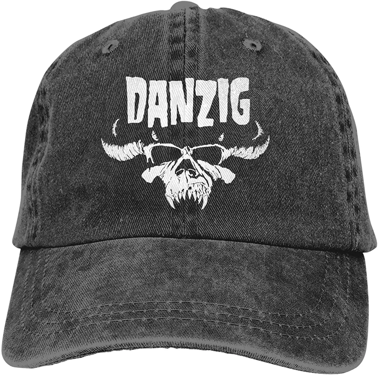 

Danzig, бейсбольная кепка с логотипом в виде черепа, стиль унисекс, для взрослых, винтажная Кепка-тракер, регулируемая, моющаяся