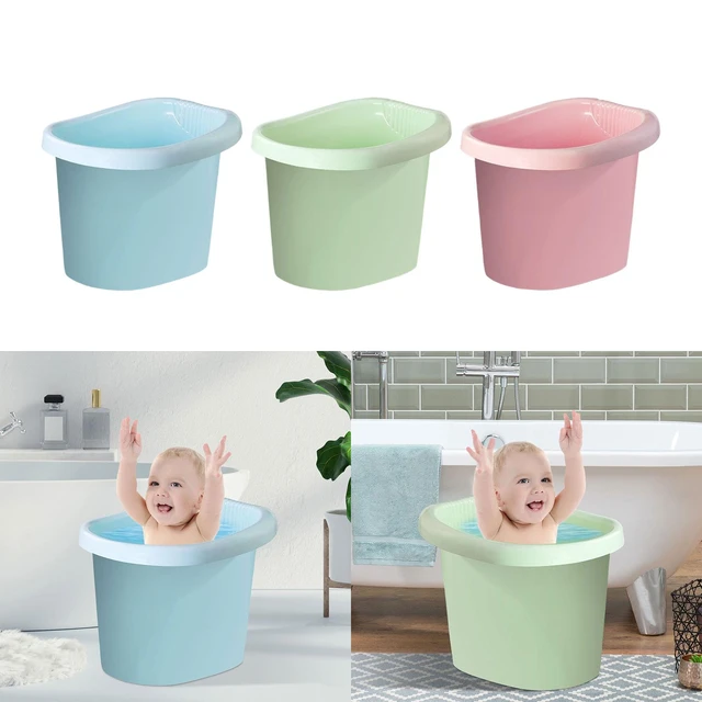 Bañera plegable para bebé Extra grande, bañera para bebé recién nacido,  puede sentarse y acostarse