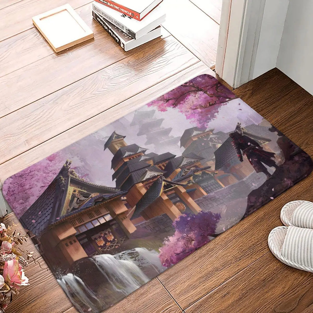 

Naraka Bladepoint 3D Steam Non-slip Doormat Cool Living Room Bedroom Mat Prayer Carpet Indoor Modern Decor