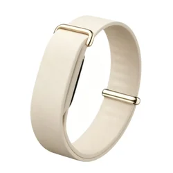 Premium Silicone Sport Watch Strap - Soft Rubber Replacement Bracelet Band - Google Fitbit Air (Beige)