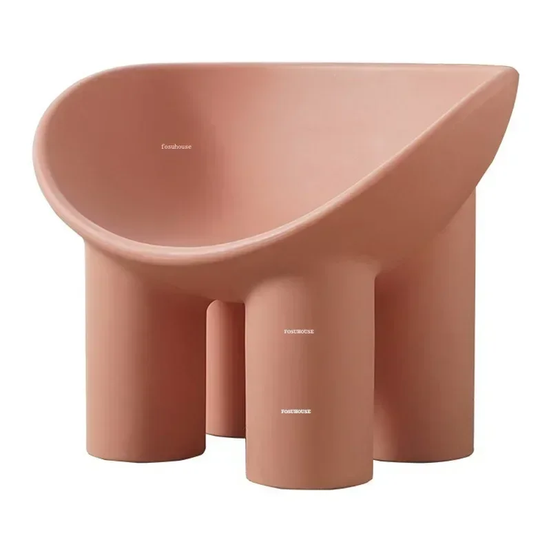 Elephant Leg Plastic Children Chairs Backrest Chair Designer Creative Simple Armchair Leisure Children Chair Furniture