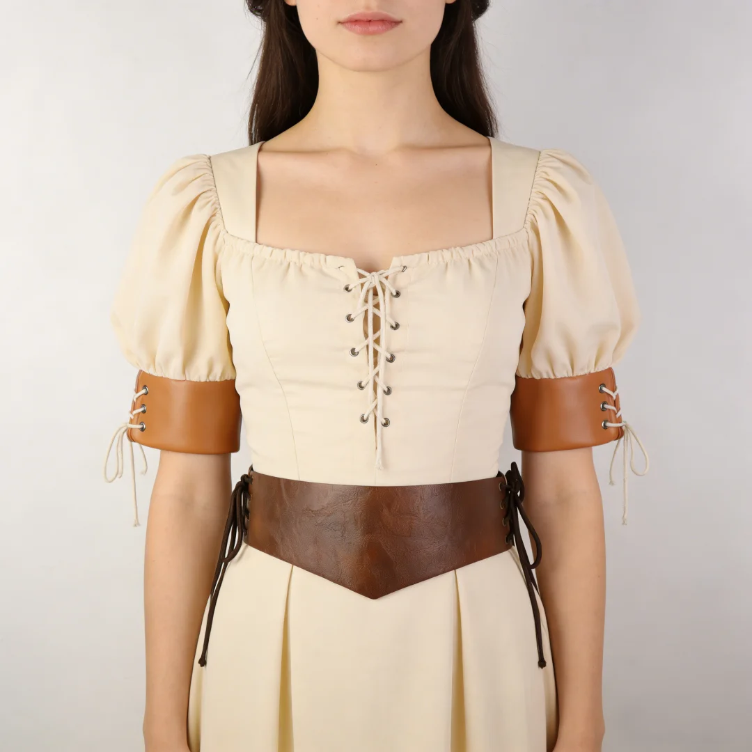 Mittelalterlicher Ritter-PU-Ledergürtel, keltisches Wikinger-Kampfkostüm, Legierungsschnalle, breiter Gürtel, Retro-Stil, modisch und langlebig