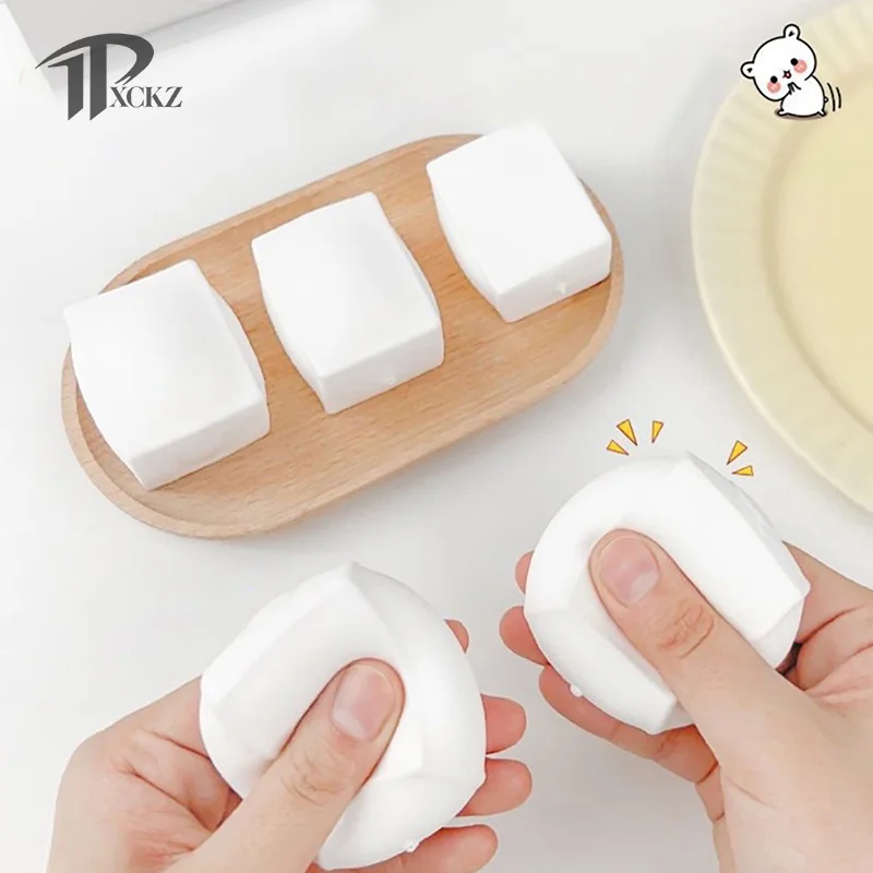 Decompression Toys Soft Tofu Decompression Toys Cute 3D Snapper Cube Toys Anti Stress Birthday Gifts