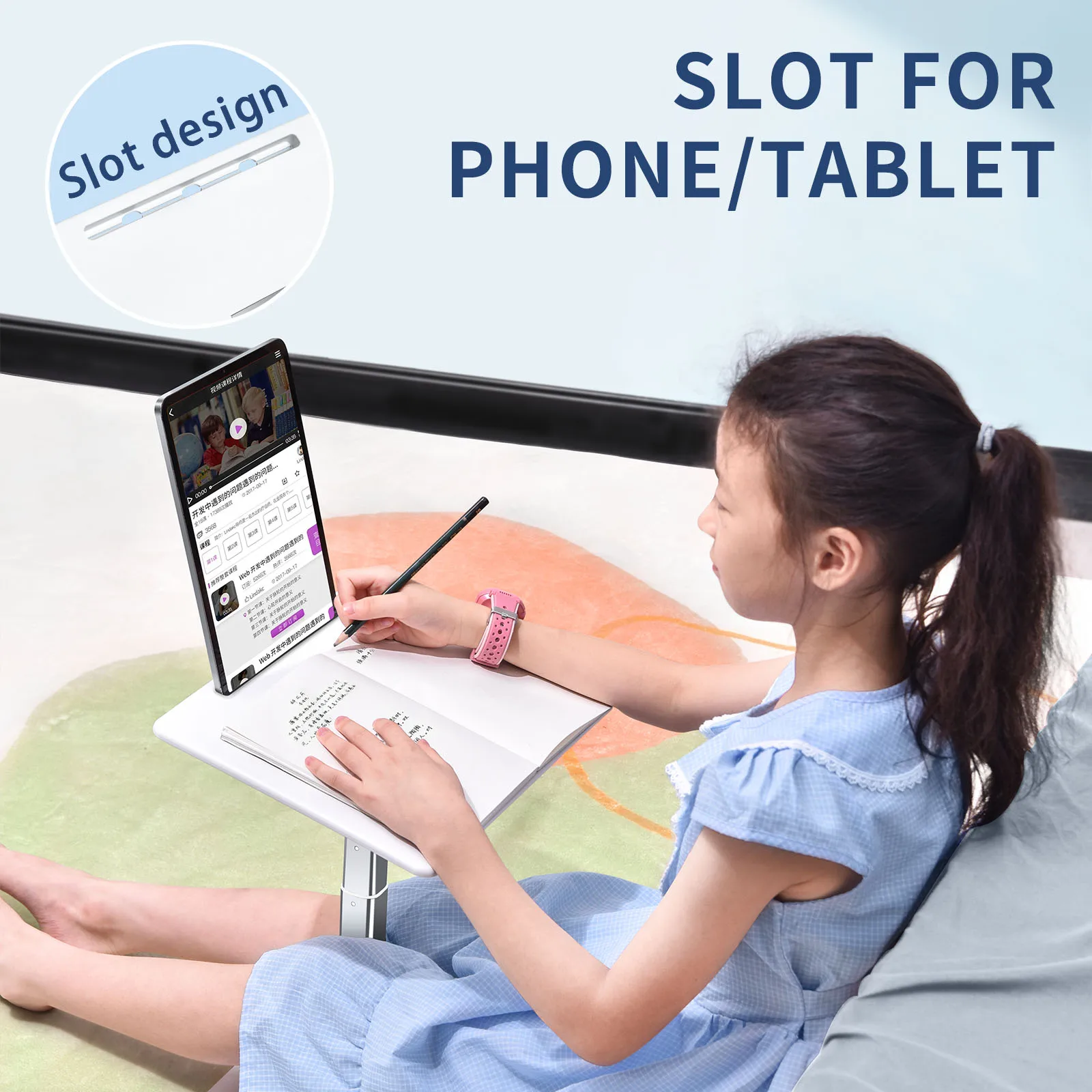 Eary Adjustable Laptop Floor Stand Tablet Holder for Desk Ergonomic design  Table for Macbook Air Pro PC Cooling Notebook Stand