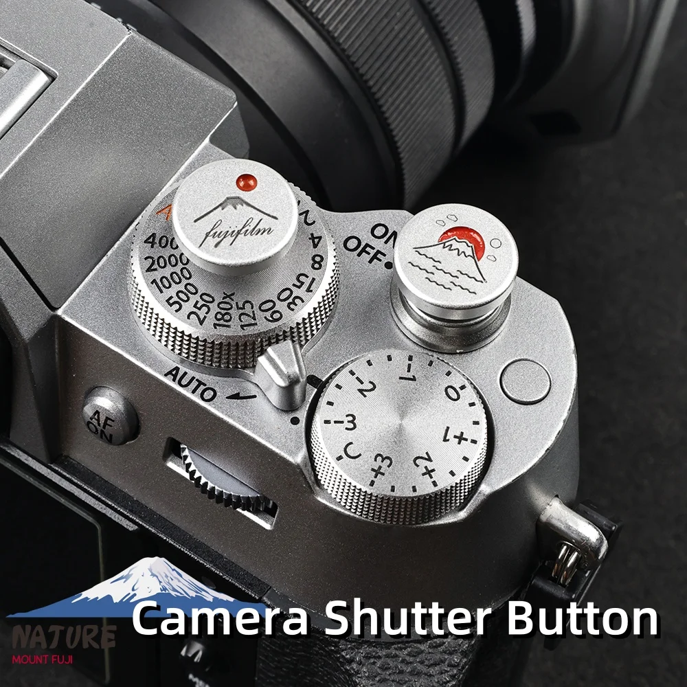 캐논 니콘  후지 XT5 XT50 XS20 라이카 올림푸스 DSLR 액세서리용 메탈 카메라 핫슈 커버 셔터 버튼 보호 캡