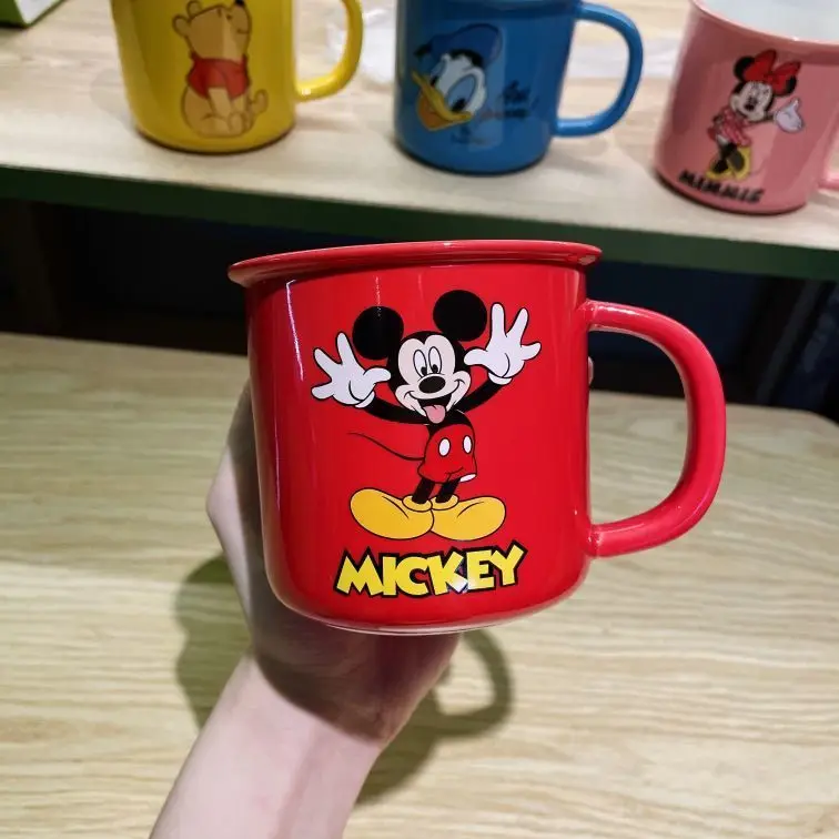 Kawaii Disney Anime Hobby Mickey Mouse Donald Duck Ceramic Mug Office Bulk  Coffee Cup Water Cup Gift for Girlfriend - AliExpress