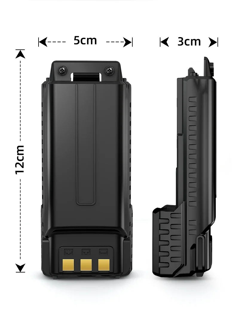 UV-5R Extended Battery Type-C Charger 3800mAh Baofeng BL-5 For Walkie Talkie Radio UV-5RC UV5RE UV-5X3 BF-F8HP GT-5R BF-F8 BF-F9