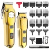 HATTEKER Professional Hair Clippers for Men, Cordless Metal Barber Clippers and Trimmers Set, Clippers for Hair Cutting Kit 1
