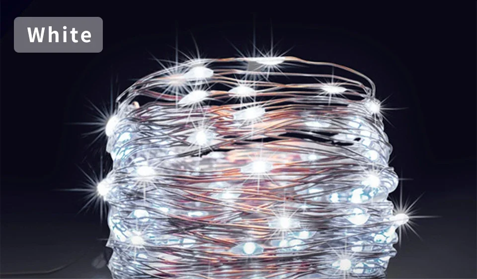 1000LED Solar Fairy String Lights - Waterproof Outdoor Christmas Garland for Garden Party 100M50M10M5M