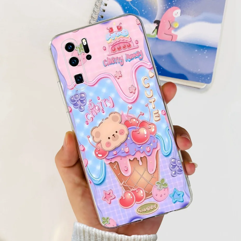 Lovely Printing Soft Silicone TPU Back Cover - Vibrant Design Phone Case