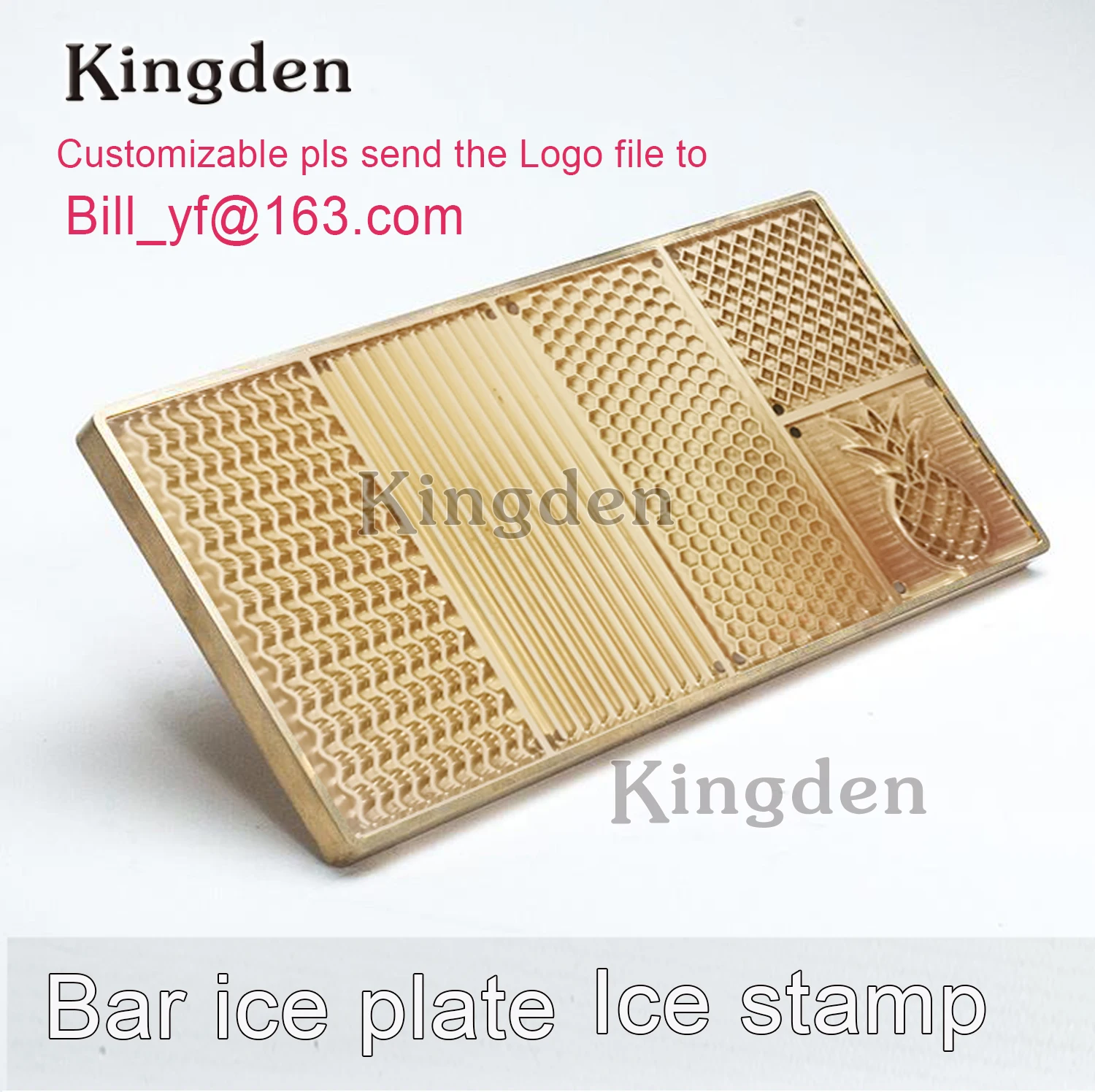 Pattern customization Honeycomb Plaid Bar Ice Stamp Ice Tray