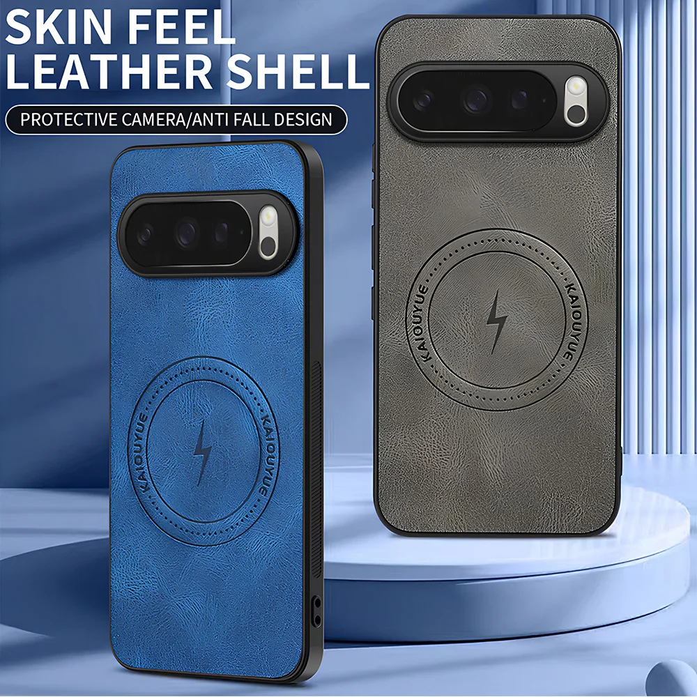 Magnetic Fashion PU Leather Shockproof Phone Case with Hard Plastic Protection
