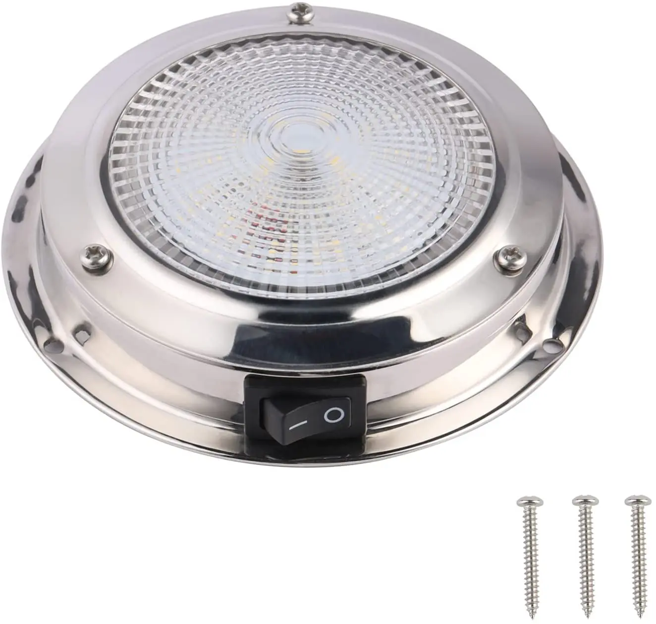 Marine Boat RV Cabinet Interior Roof LED Stainless Steel Cool White Ceiling Light