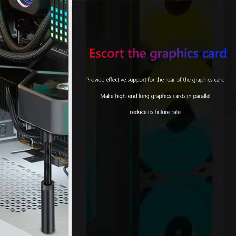 Graphics Card Holder Adjustable Telescopic Rotary Screw Aluminum Alloy Support graphics card holder