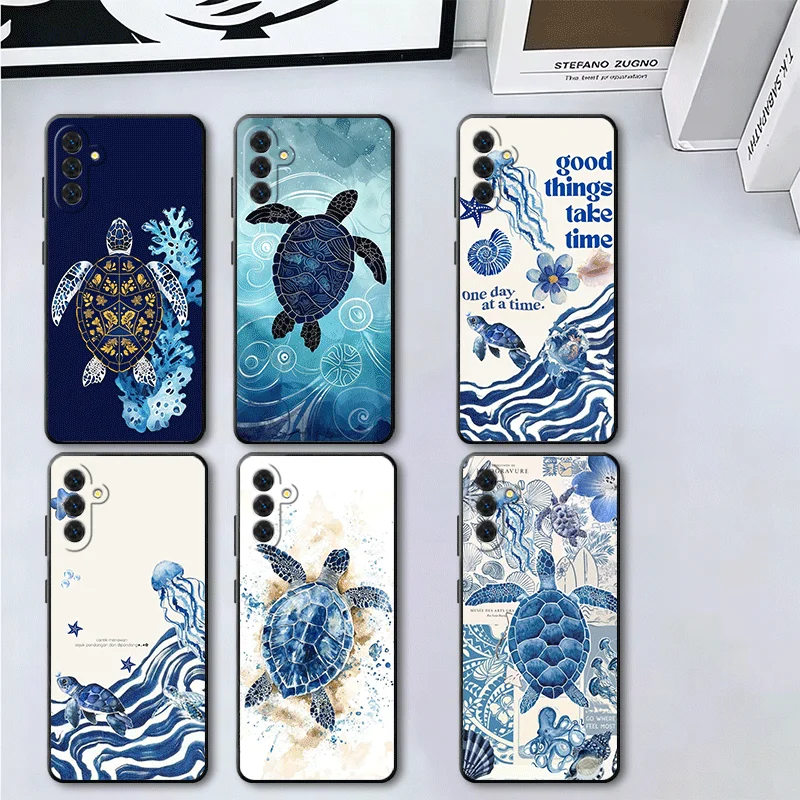 Sea Turtle Art Aesthetics Soft Phone Case