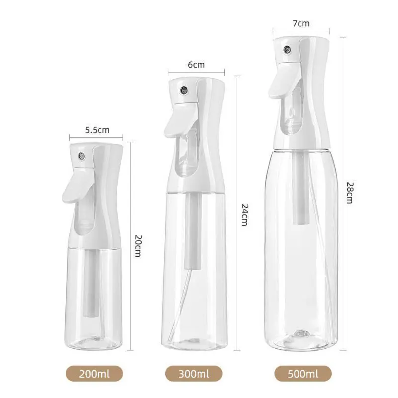 High Pressure Continuous Mist Spray Bottle for Hair and Makeup (Multiple Size Options)