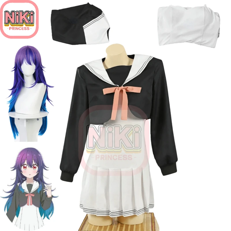 

Umika Konohoshi Cosplay Costume Anime Hoshikuzu Telepath Umika Cosplay Women School Uniforms and Cosplay Wig