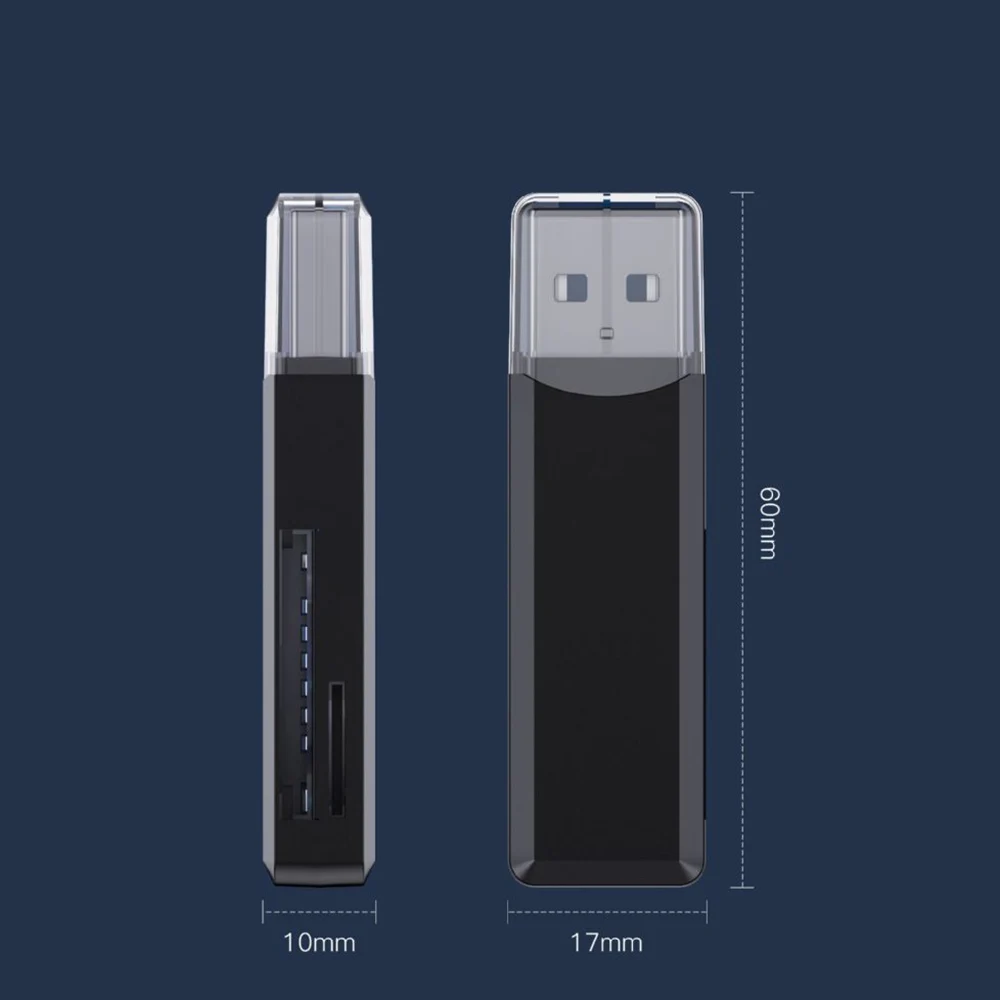 USB3.0 Kartenleser Micro SD HC XC TF MIMC RSMMC Speicherkarten-Schreibgerät Ansichtadapter Dongle für Computer Laptop Speicher Extender – Detail 8