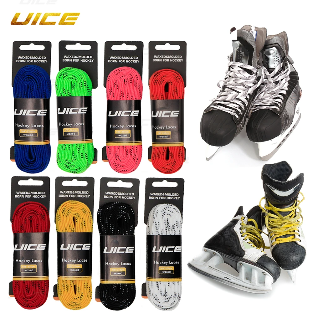 HockeySkateLaces84120inDualLayerBraidExtraReinforcedTips