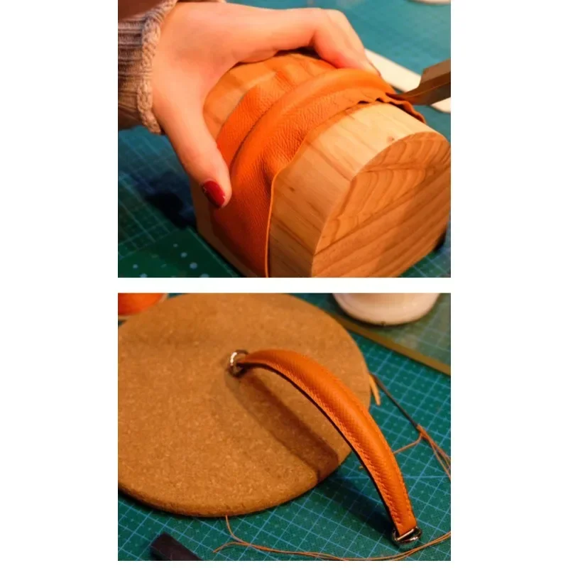 1Pcs Designer Leather Craft Bend Fixed Mold Glue Stitch Sewing Wood Hand Tool Accessories Corner Shaping Tool