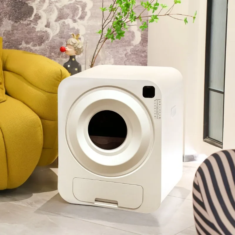 New Ozone Deodorizing Cat Litter Box Removable And Washable Fully Automatic Smart Cat Litter Box Mobile Terminal Control_voghion.com