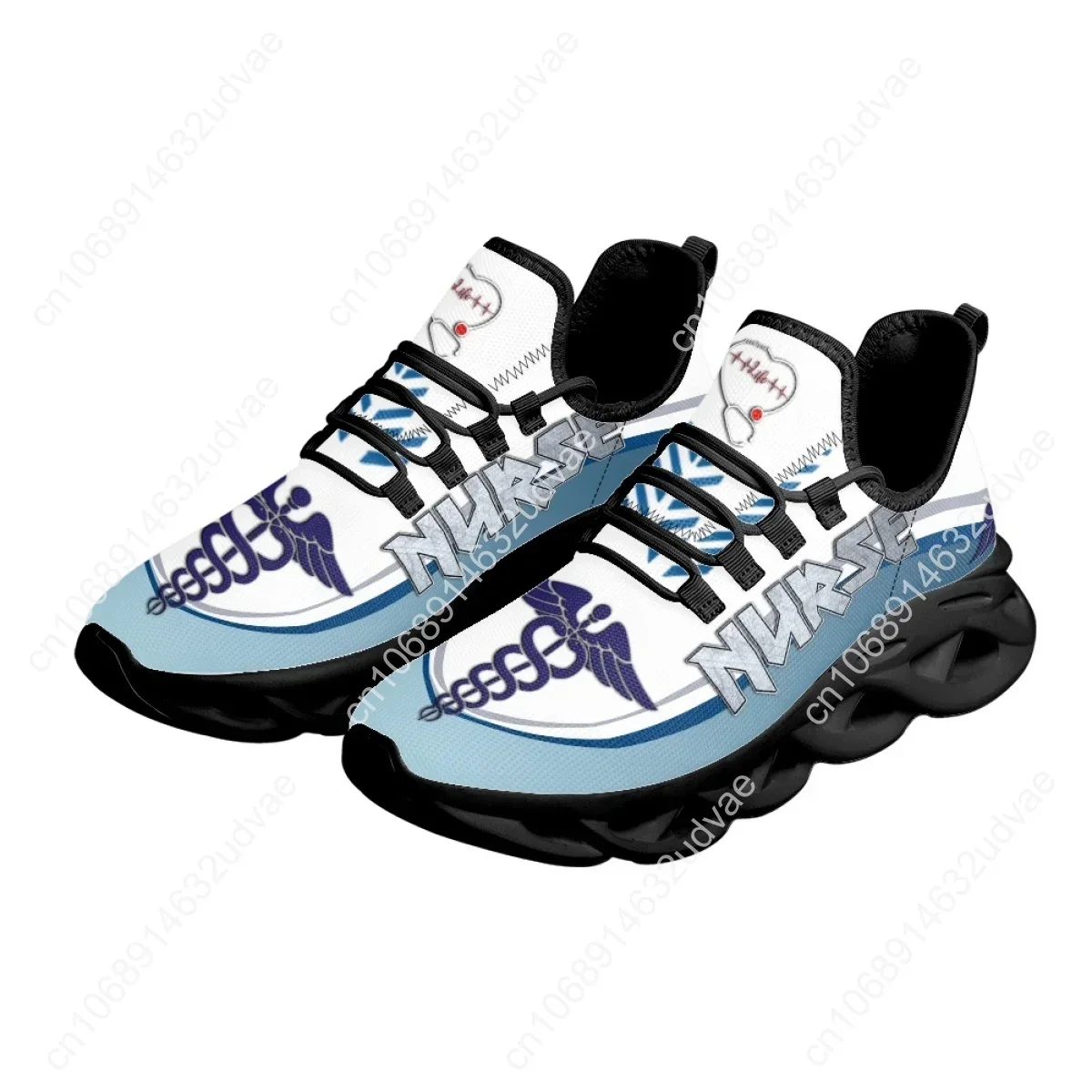 Fashion Platform Blade Shoes Paramedic EMT Pattern Tennis Brand Sneakers Women Running Shoes Footwear Nurse Flats