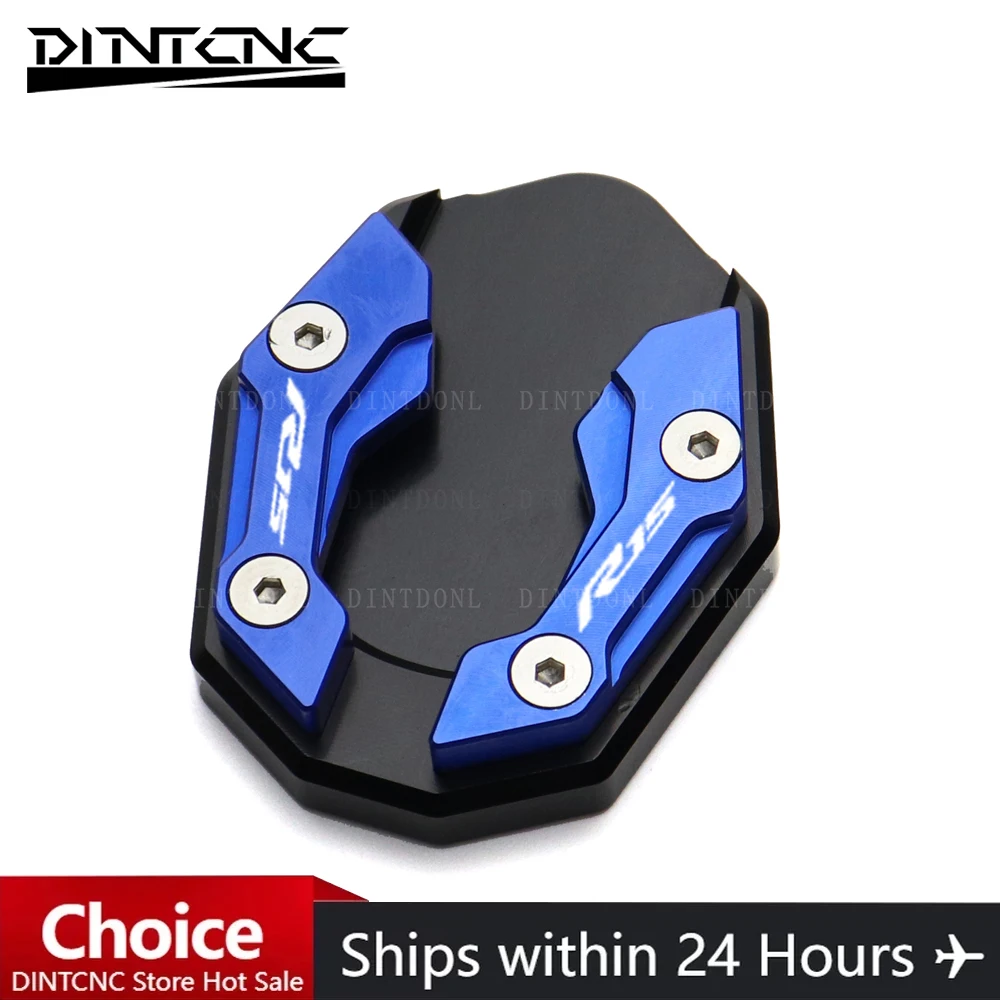 Motorcycle Accessories Side Kickstand Extension Plate For YAMAHA YZF R15 V3 R125 R125M Motorcycle Stand Enlarger Foot Pad YZFR15 YZFR125